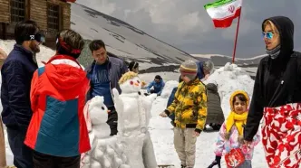 تصاویر؛ جشنواره آدم‌برفی در ایستگاه ۷ توچال