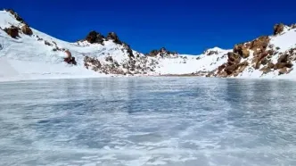 تصاویری از سبلان برفی در میانه خرداد