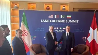 آغاز دیدار عراقچی و وزیر خارجه سوئیس در بورگن‌اشتوک