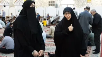 دختر حسین امیرعبداللهیان با پوشش پوشیه + عکس