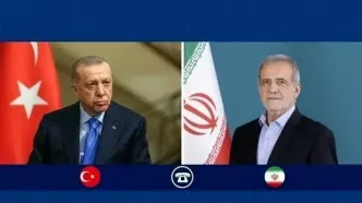 پزشکیان: آمادگی داریم دیپلماسی را در راستای حقوق بین المللی ادامه دهیم/ اردوغان: از رویکرد خردمندانه و صبورانه ایران قدردانی می کنیم