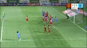 ببینید؛ گل اول چادرملو به پرسپولیس توسط صادقیان دقیقه 57