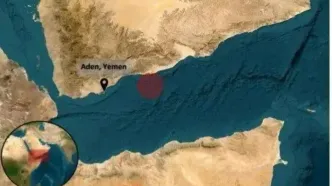 حمله یک قایق کوچک به یک کشتی کانتینری در نزدیکی سواحل یمن