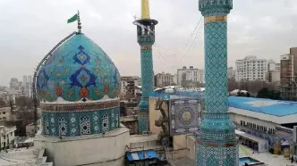 نمایی از امامزاده صالح تجریش در دوره قاجار