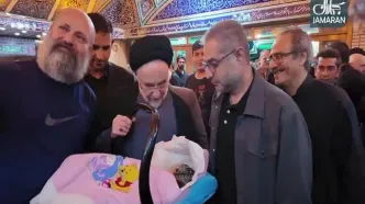 سید محمد خاتمی در  مراسم عزاداری شب تاسوعای دارالزهراء(س)