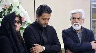 حضور گسترده بازیگران در مراسم ختم بهروز رضوی/ آقای مجری و شراره رخام هم آمدند/ فیلم
