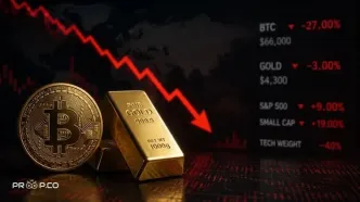 عملکرد ضعیف بیت کوین و طلا در سال ۱۴۰۵؛ طلا هم از دارایی امن فاصله گرفت