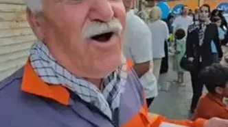 نذر فلافل یک پاکبان در مراسم عید غدیر