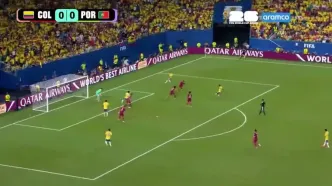 فیلم خلاصه بازی کلمبیا 0 - 0 پرتغال