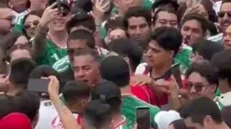 ویدئو: جنون و پایکوبی هواداران مکزیک پس از شکار اولین گل جام