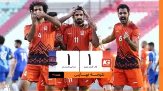 کاراگستر صدرنشین را متوقف کرد؛ نساجی در تبریز امتیاز داد
