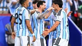 آرژانتین 3 - 0 الجزایر ؛ مسی برای افتتاحیه هت‌تریک کنار گذاشت