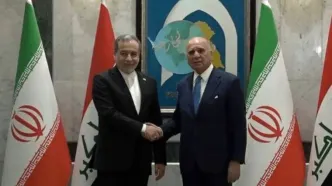 دیدار  عراقچی و فواد حسین در بغداد