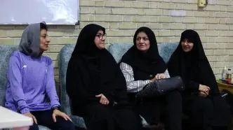 تمرین تیم ملی فوتسال بانوان با حضور معاون وزارت ورزش و جوانان (عکس)