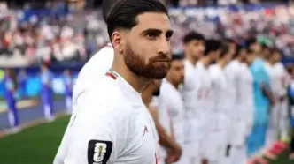 واکنش متحد بازیکنان ایران هنگام سرود ملی سوژه رسانه انگلیسی شد