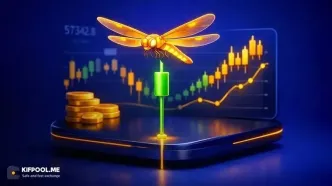 کندل دوجی سنجاقک چیست؟ آموزش گام‌به‌گام تشخیص و معامله با Dragonfly Doji