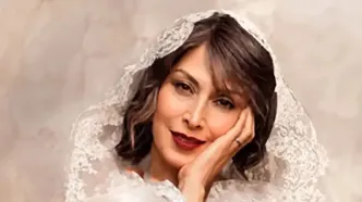 مهتاب کرامتی هم لباس عروس پوشید / عکسی از عروس شدن خانم بازیگر به سبک دهه 60