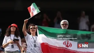 تصاویر حضور پرشور هواداران ایرانی در ورزشگاه سوفای