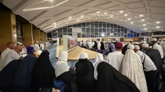 ورود نخستین کاروان حجاج به فرودکاه مشهد