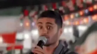 خواننده مشهور تجمعات برای ادامه جنگ شعر خواند!