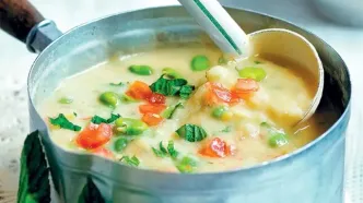 شام امشب با من: چگونه با باقالی تازه یک سوپ مقوی بسازیم؟