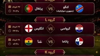 برنامه روز هفتم جام جهانی ۲۰۲۶ + ببینید