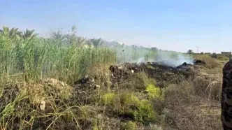 سقوط یک پهپاد در نزدیکی خانه رئیس پارلمان عراق + عکس