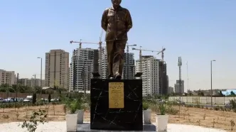 تندیس شهید حاجی‌زاده رونمایی شد