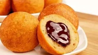 پیراشکی مغزدار شکلاتی به سبک کافی‌شاپ‌ها