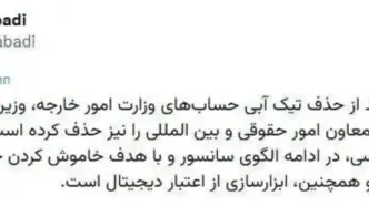 شبکه اجتماعی ایکس تیک آبی معاون وزیر خارجه را حذف کرد