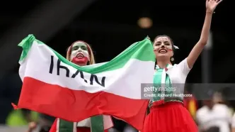 هواداران تیم ملی ایران در دیدار مقابل بلژیک