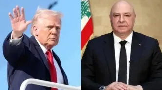 رئیس‌جمهور لبنان به ترامپ: بیروت مسئولیت اجرای توافق چارچوبی را بر عهده می‌گیرد/ آمریکا در تضمین اجرای تعهد عقب‌نشینی اسرائیل از مناطق اشغالی جنوب لبنان، نقش آفرینی کند