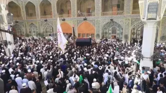 تشییع پیکر آیت الله فیاض در نجف اشرف