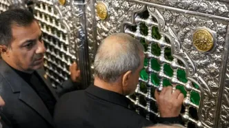 تشرف پزشکیان به حرم حضرت معصومه(س)