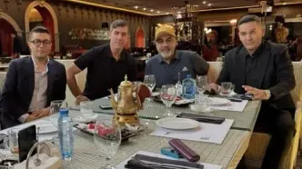 دیدار صمیمانه کریم باقری و رضا عطاران در شبی خاطره‌انگیز