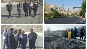 بازدید میدانی معاون منابع انسانی و امور فرهنگی قوه قضاییه از پل بی یک کرج