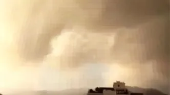 ویدئوی طوفان و رعد و برق در تهران منتشر شد