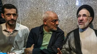 تصاویری از حضور شخصیت های سیاسی در مراسم ترحیم خواهر سیدمحمد خاتمی