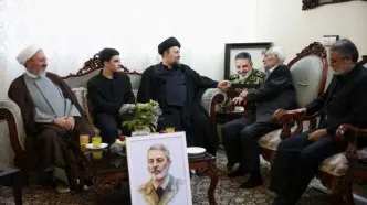 حضور سید حسن خمینی در منزل سرلشکر شهید سید عبدالرحیم موسوی