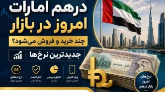 قیمت درهم امارات امروز شنبه ۲۳ خرداد ۱۴۰۵
