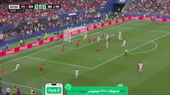 ویدیو | فرصت طلایی از دست رفت؛ شجاع در آستانه گل دوم ایران