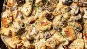 طرز تهیه بیف استروگانف با اسفناج!