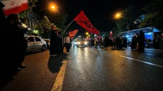 دست‌نوشته‌ای عجیب میان تجمع‌کنندگان شبانه