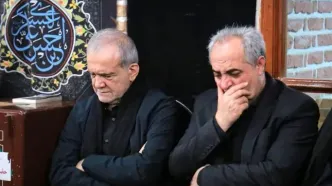 گزارش تصویری حضور رئیس‌جمهور در جمع سوگواران عاشورای حسینی در تبریز