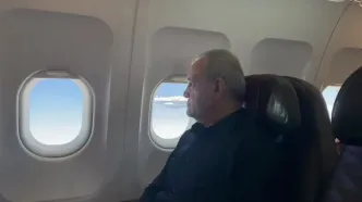 ویدئو؛ اسکورت هوایی پزشکیان در آسمان پاکستان