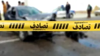 حادثه مرگبار در بزرگراه اردستانی اصفهان/ واژگونی پژو جان ۲ نفر را گرفت