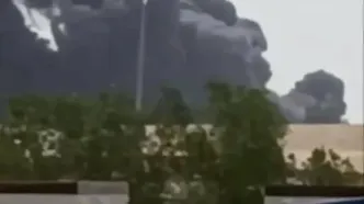 آتش سوزی در یک میدان نفتی در کویت