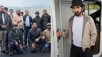 چهره خرابِ حاکم دبی در سفرش به انگلیس جنجالی شد