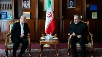 دیدار رئیس و اعضای شورای رهبری دفتر سیاسی حماس با وزیر امور خارجه جمهوری اسلامی ایران