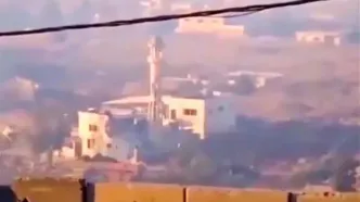 منفجر کردن مسجدی در جنوب لبنان توسط ارتش اسرائیل/ ویدئو